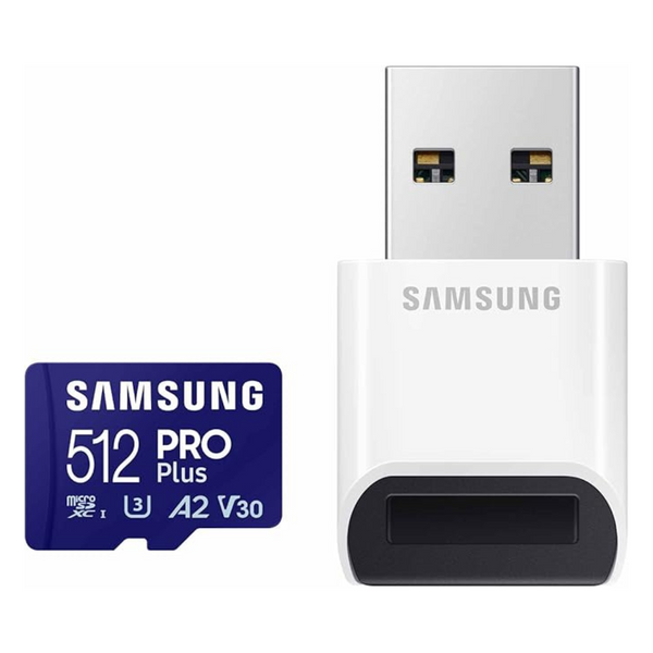 Samsung Pro Plus 512GB MicroSD Memory Card + Reader