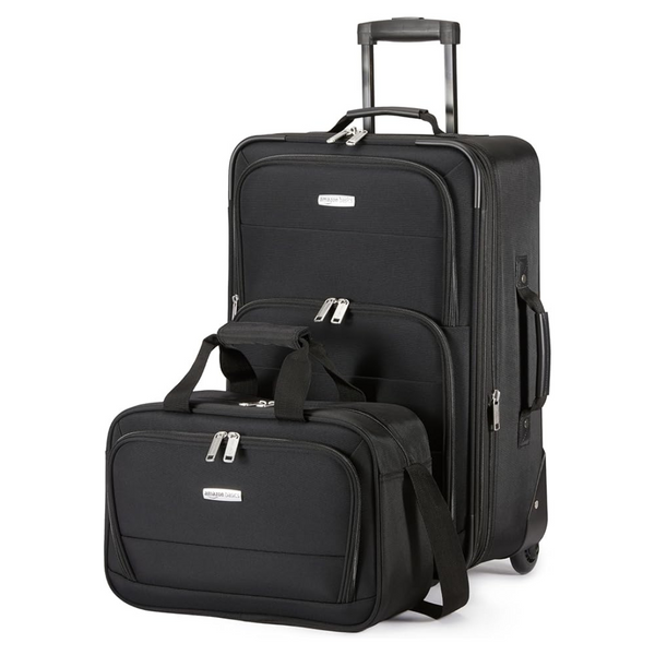 Amazon Basics Carry-On Softside Luggage Set (15" Tote & 23" Suitcase)