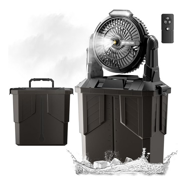 6L Bucket Portable 20000mAh Rechargeable Battery Misting Fans