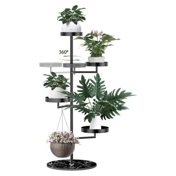 Indoor Metal 4 Tier Rotating Plant Stand