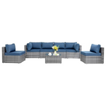 7-Piece Outdoor Patio Sectional Sofa Couch Set