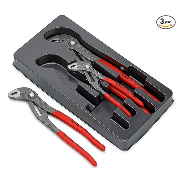 3-Piece Knipex Cobra Pliers Set (7", 10" And 12")