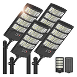 4-Pack Super Bright Wide Angle Commercial Solar Street Lights