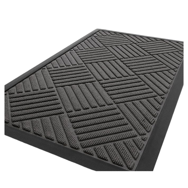 29.5"x17" Smiry Heavy Duty Natural Rubber Doormat