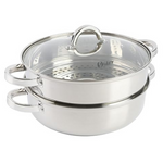 3.0-Quart Oster Sangerfield Stainless Steel Dutch Oven W/ Steamer Basket