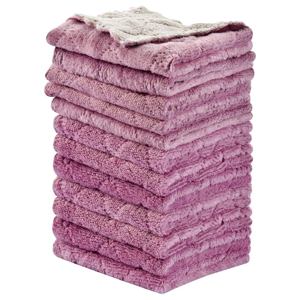 12-Piece 10" x 6" Super Absorbent Microfiber Cleaning Cloths