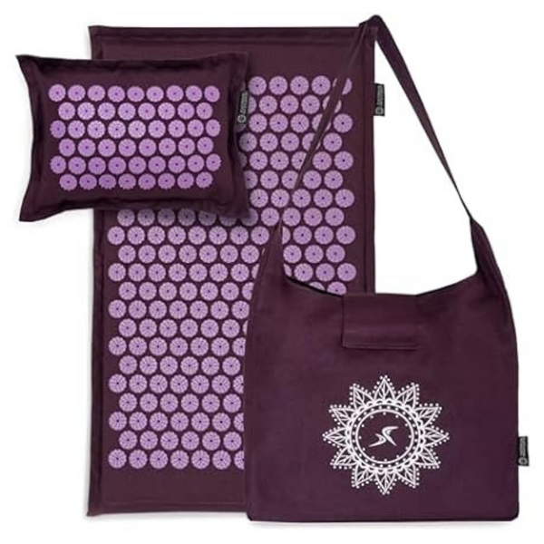 ProsourceFit Ki Acupressure Mat And Pillow Set With 100% Natural Linen