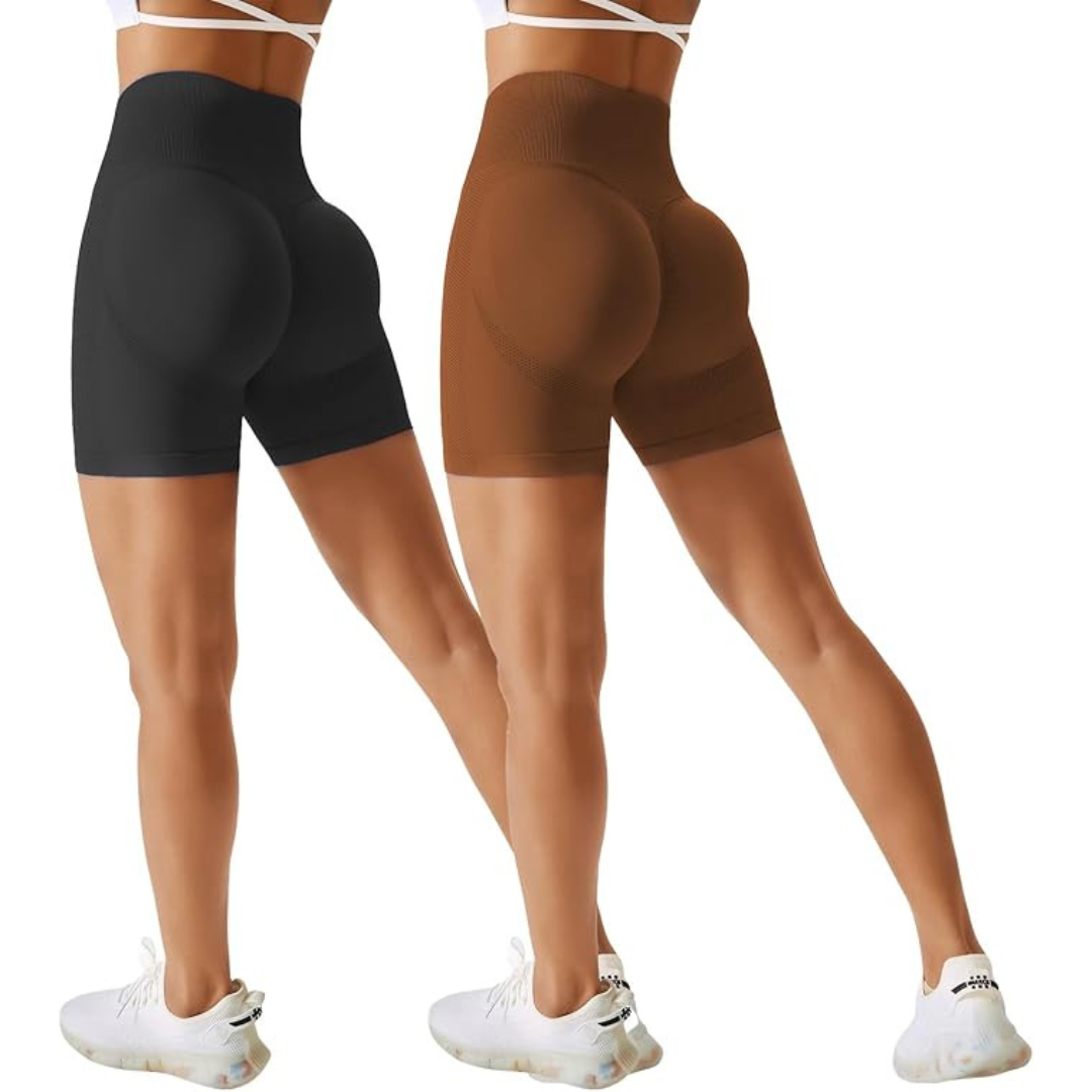 2-Pack Gym Biker Shorts Women