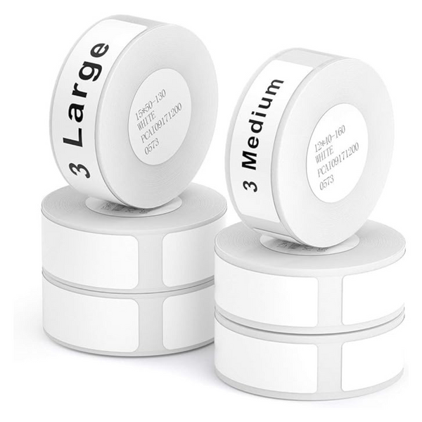 D11 6 Rolls Standard Laminated Label Maker Tape