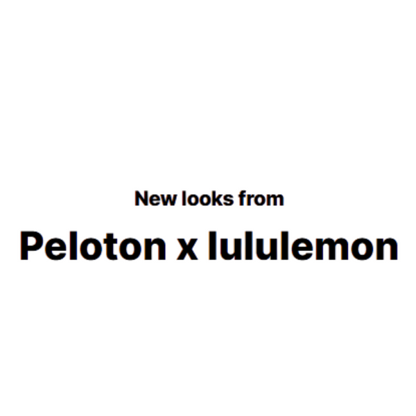 LULULEMON X Peloton: 50% Off Everything!