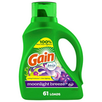 Gain + Aroma Boost Liquid Laundry Detergent, Moonlight Breeze Scent (61 Loads, 88 fl oz)