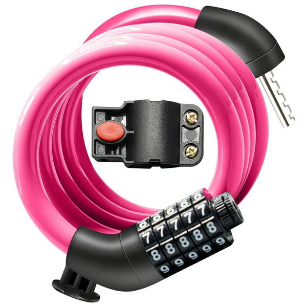 High Security 5-Digit Resettable Combination Bike Lock Cable