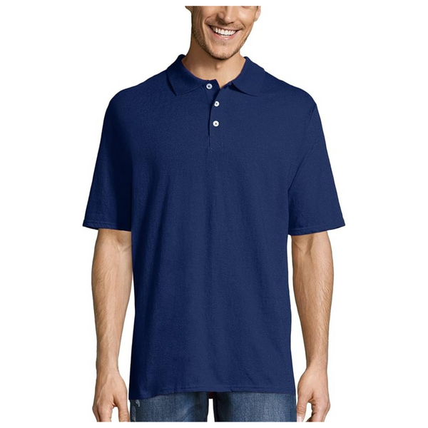 Hanes Men's X-Temp Jersey Polo Shirt