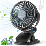USB Rechargeable 3-Speed Quiet Mini Personal Desk Fan