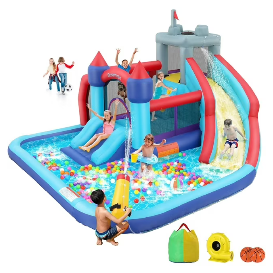Qhomic Inflatable Bounce House With Blower