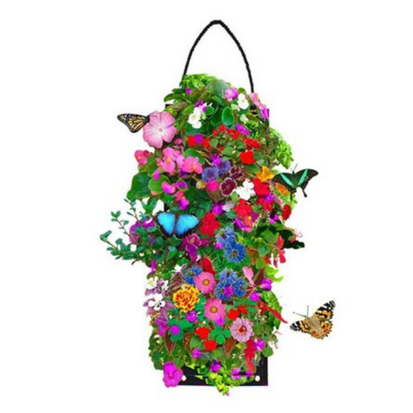 Touch Of ECO 3 Pocket Hanging Flower Garden Seed Kit