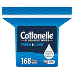 168-Count Cottonelle Fresh Care Flushable Wet Wipes Refill Pack