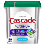 59-Count Cascade Fresh Scent Platinum Dishwasher Pods