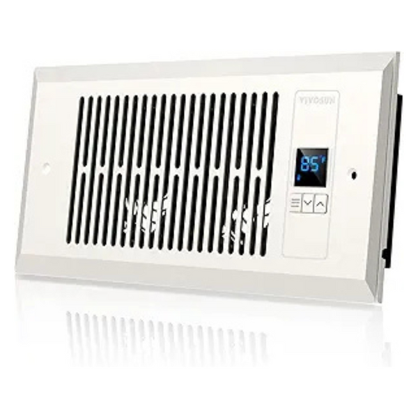 4"x10" 120CFM Quiet Register Booster Fan w/ Thermostat Control