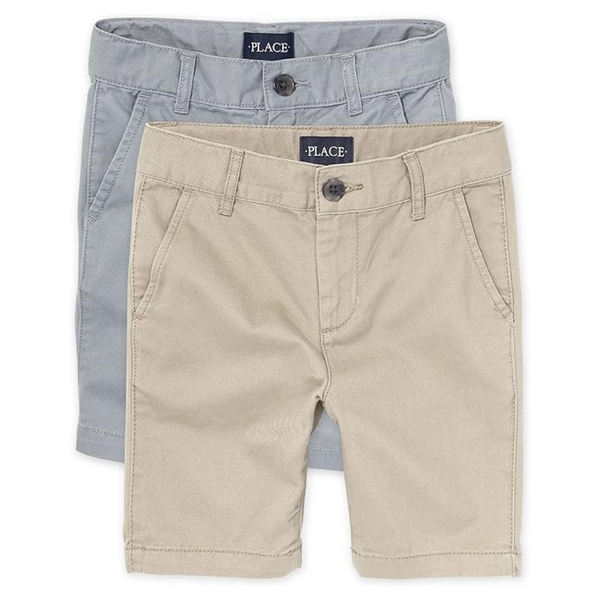2-Pack The Children's Place boys Stretch Chino Shorts (Select Colors/Sizes)