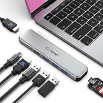 8-in-2 USB-C Hub Dual HDMI Multiport Adapter For MacBook
