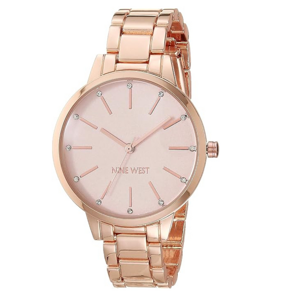 Nine West Women's Japanese Quartz Dress Watch With Metal Strap