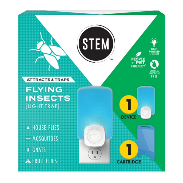 Stem Attracts & Traps Flying Insects, Emits Soft Blue Light Trap