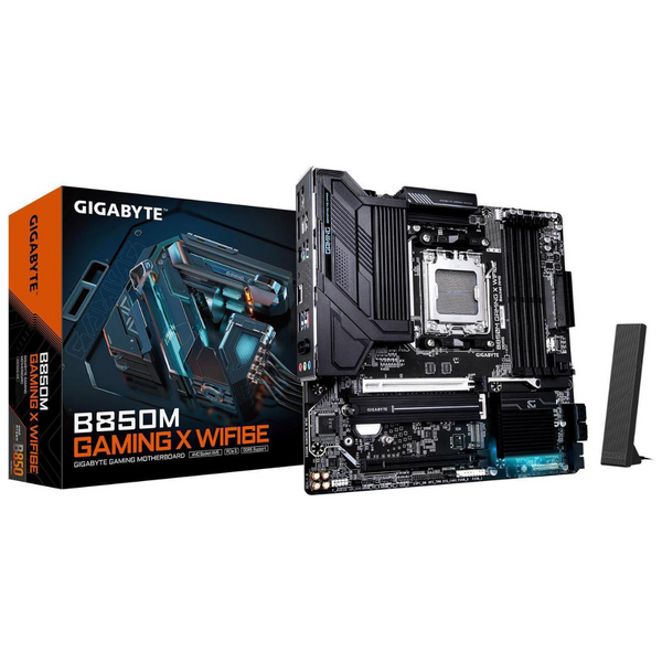 GIGABYTE B850M mATX Motherboard + 32GB (2x16GB) Team T-Force Delta DDR5 RAM
