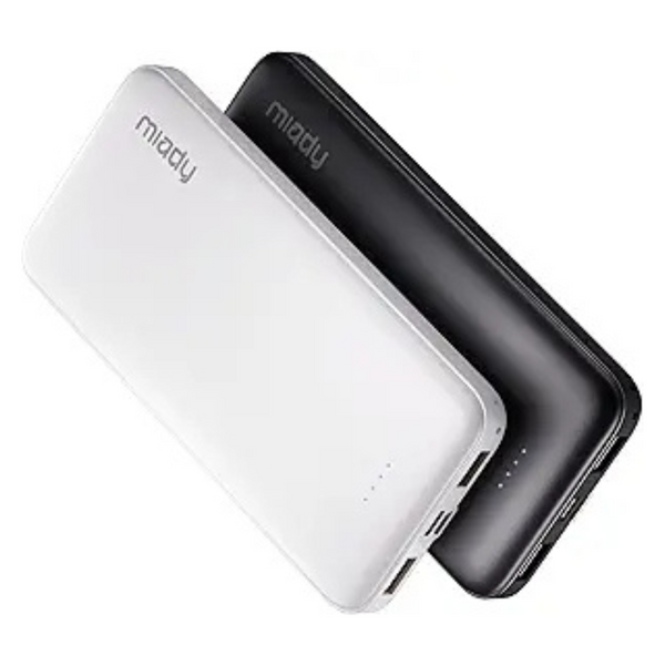 2-Pack Miady 10000mAh Portable Power Bank w/ 2 USB Charging Ports