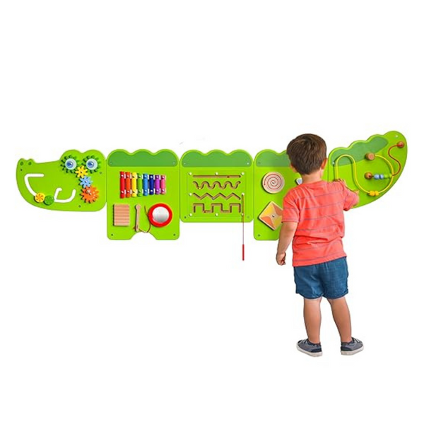 SPARK & WOW Crocodile Busy Board Activity Wall Panels | 9 Activities