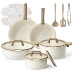 18-Piece Carote Induction Nonstick Ceramic Cookware Set