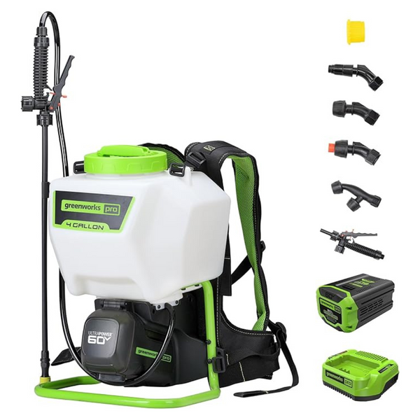 Greenworks 4 Gallons 60V Cordless Backpack Sprayer