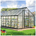 Walk-in 12' x 8' Polycarbonate Greenhouse W/Roof Vent