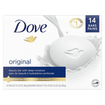 Dove Beauty Bars With 1/4 Moisturizing Cream (14 Bars)