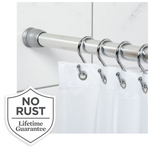 Better Homes & Gardens Chrome Easy Hang Rustproof Aluminum Extra Long Shower Curtain Rod (50″ – 86″)