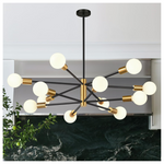 33'' Modern 12-Light Sputnik Chandelier