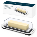 Airtight Butter Dish With Lid For Countertop And Refrigerator Door Shelf