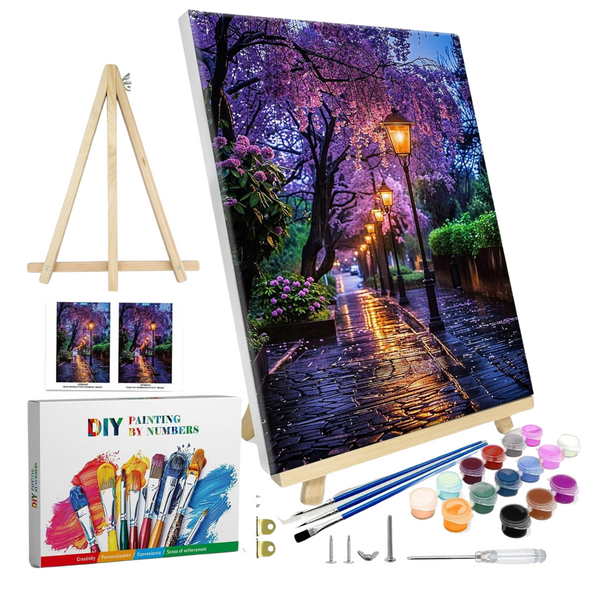 Mountain Paint By Number With Easel Kit With Frame