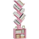 6-Tier Tree Floor Standing Bookshelf