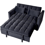 3-in-1 Convertible Sofa Bed with Adjustable Backrest