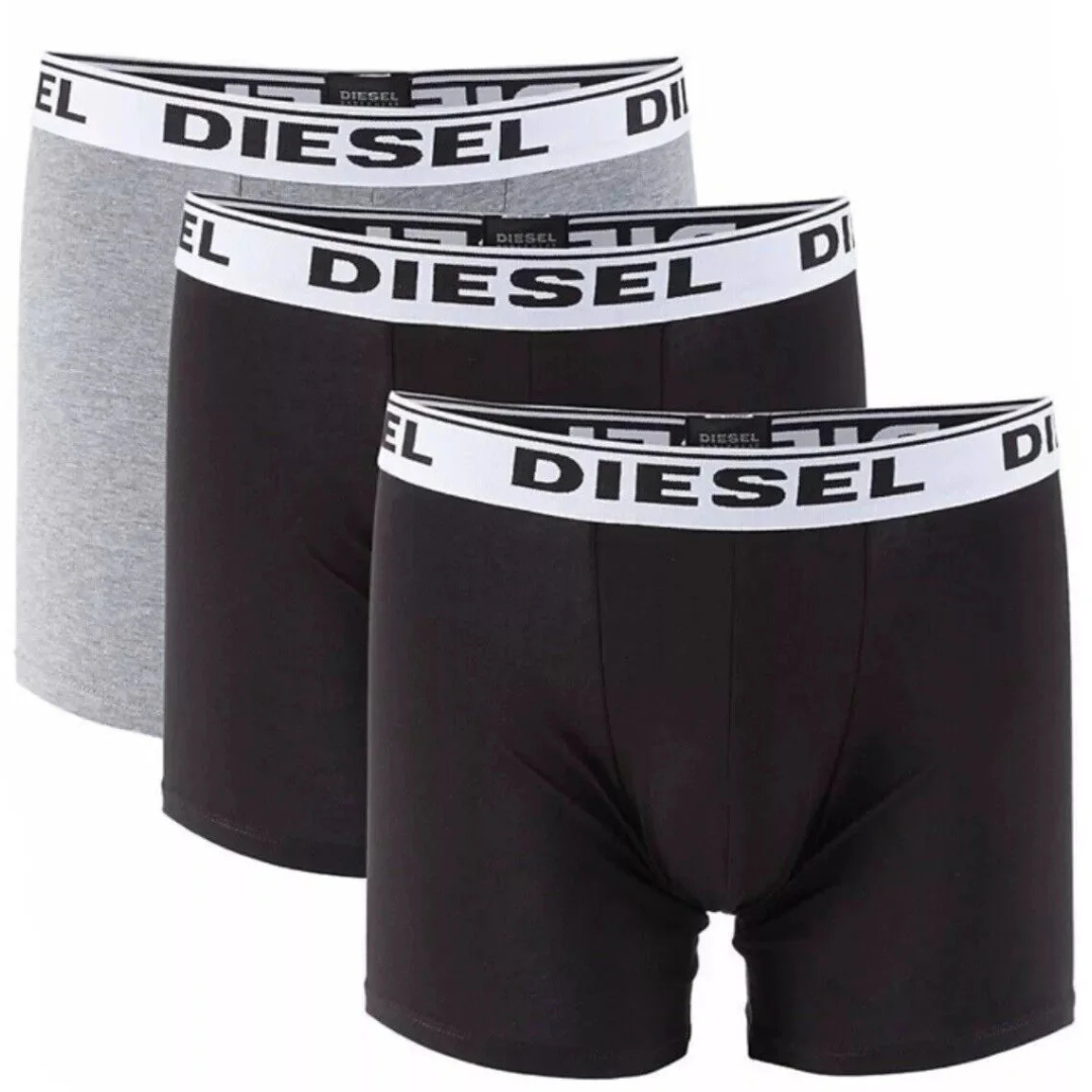 3-Pack Diesel Sebastian Boxers Underwear (Grey/multi)