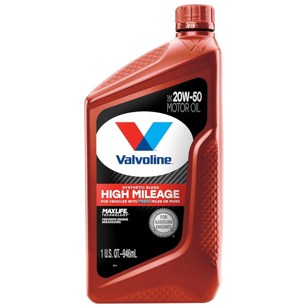 1 QT Valvoline MaxLife Technology 20W-50 Synthetic Blend Motor Oil