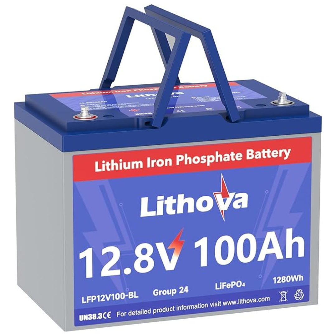 Lithova Rechargeable 12V 100Ah Lifepo4 Battery