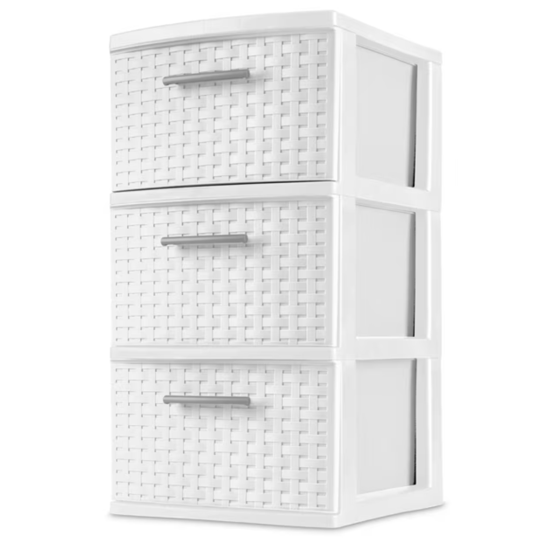 Sterilite 3 Drawer Weave Tower