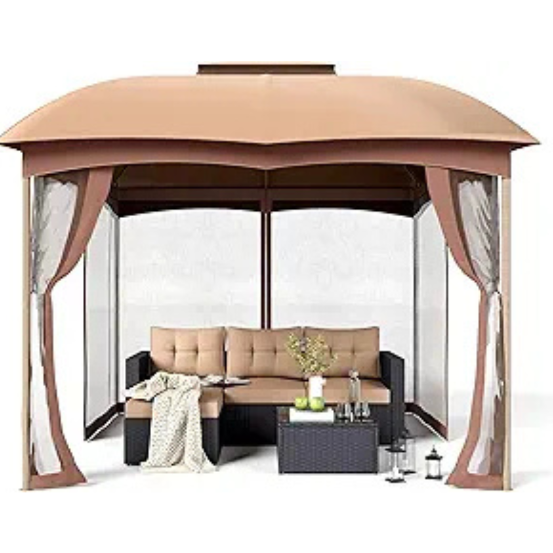 10x10 Double Vent Canopy Outdoor Patio Gazebo