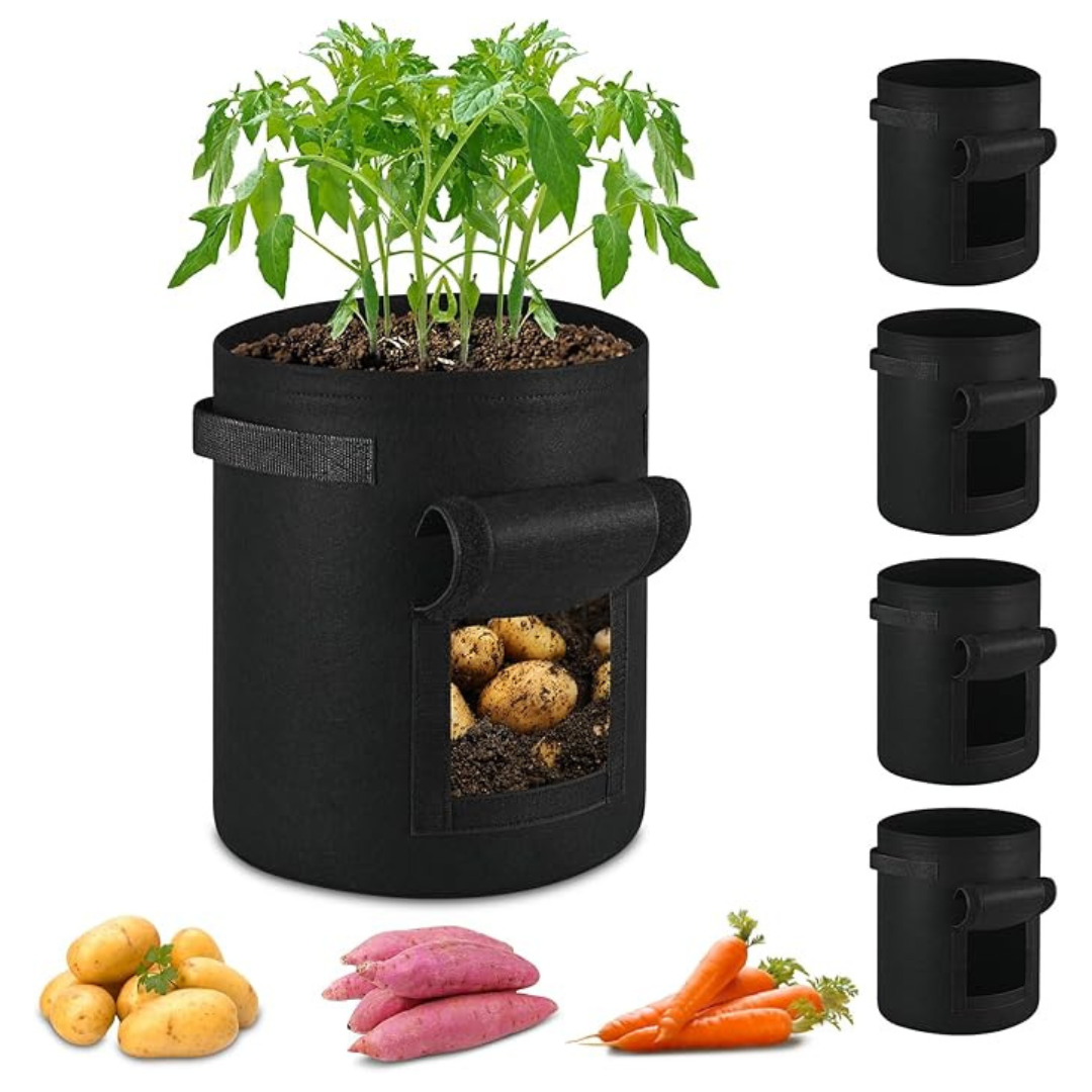 5-Pack 10 Gallon Potato Grow Bags