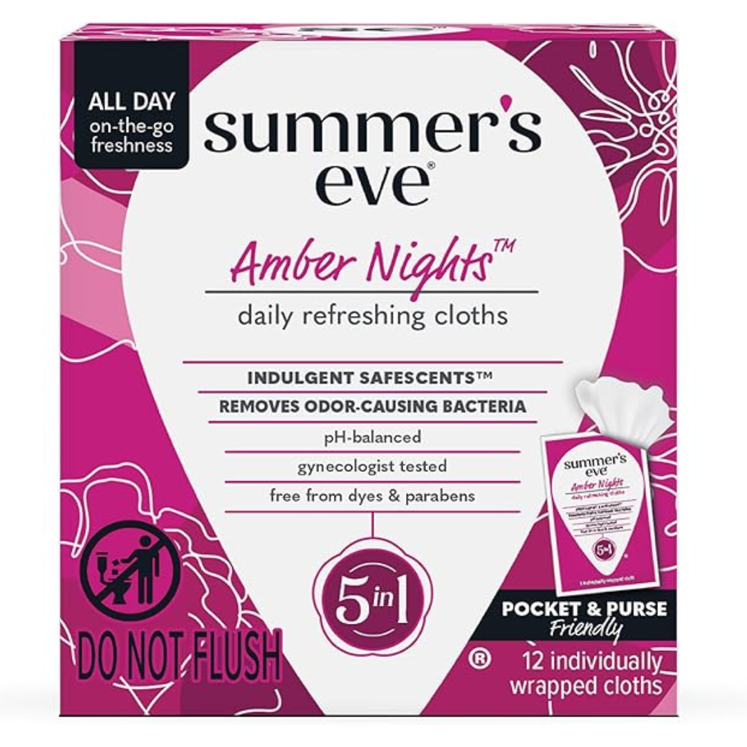 12-Count Summer's Eve Amber Nights Daily Cleansing Wipes
