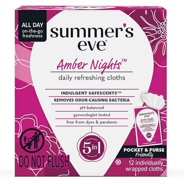 12-Count Summer's Eve Amber Nights Daily Cleansing Wipes