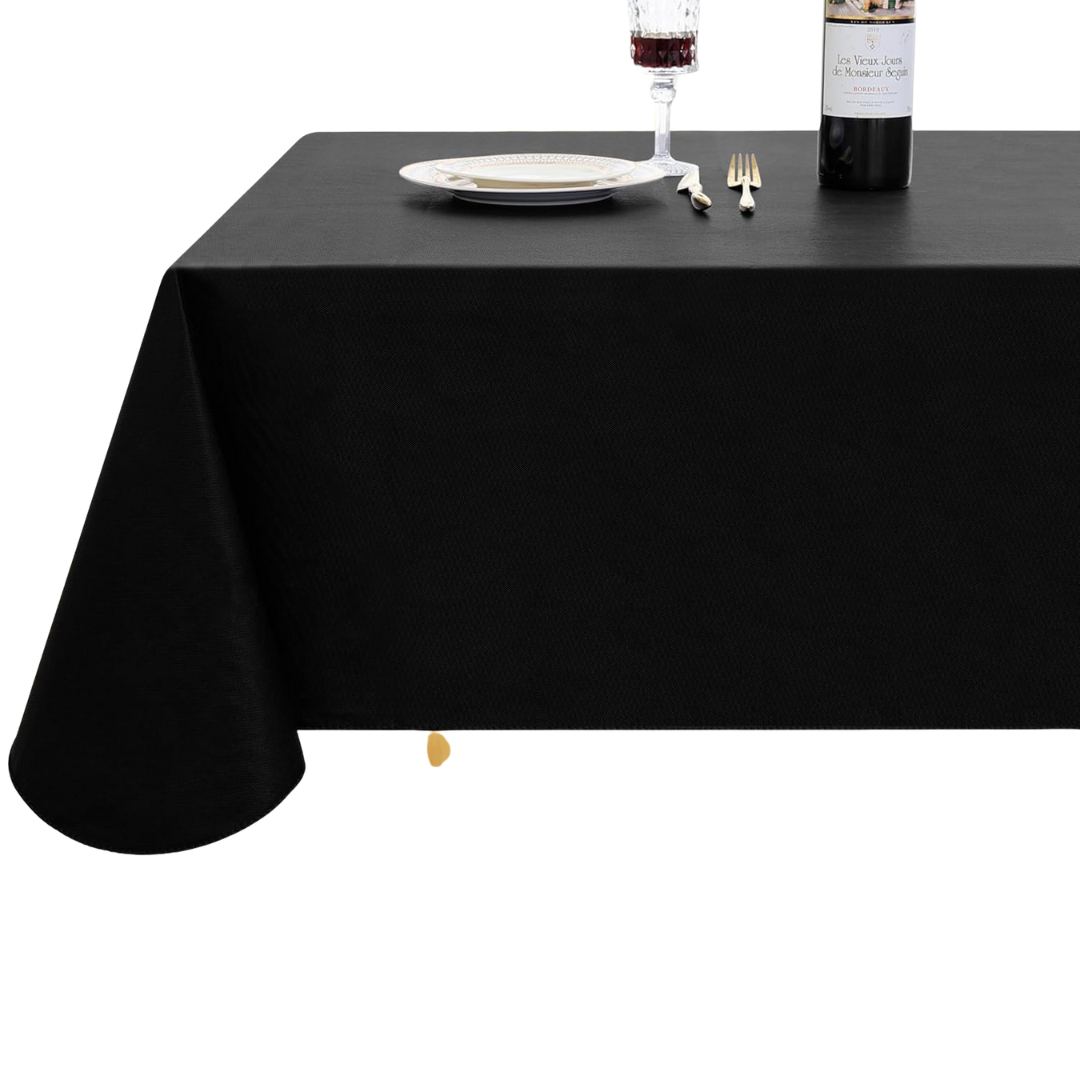 Waterproof Wipeable Vinyl Rectangle Table Cloth 60x84 Inch