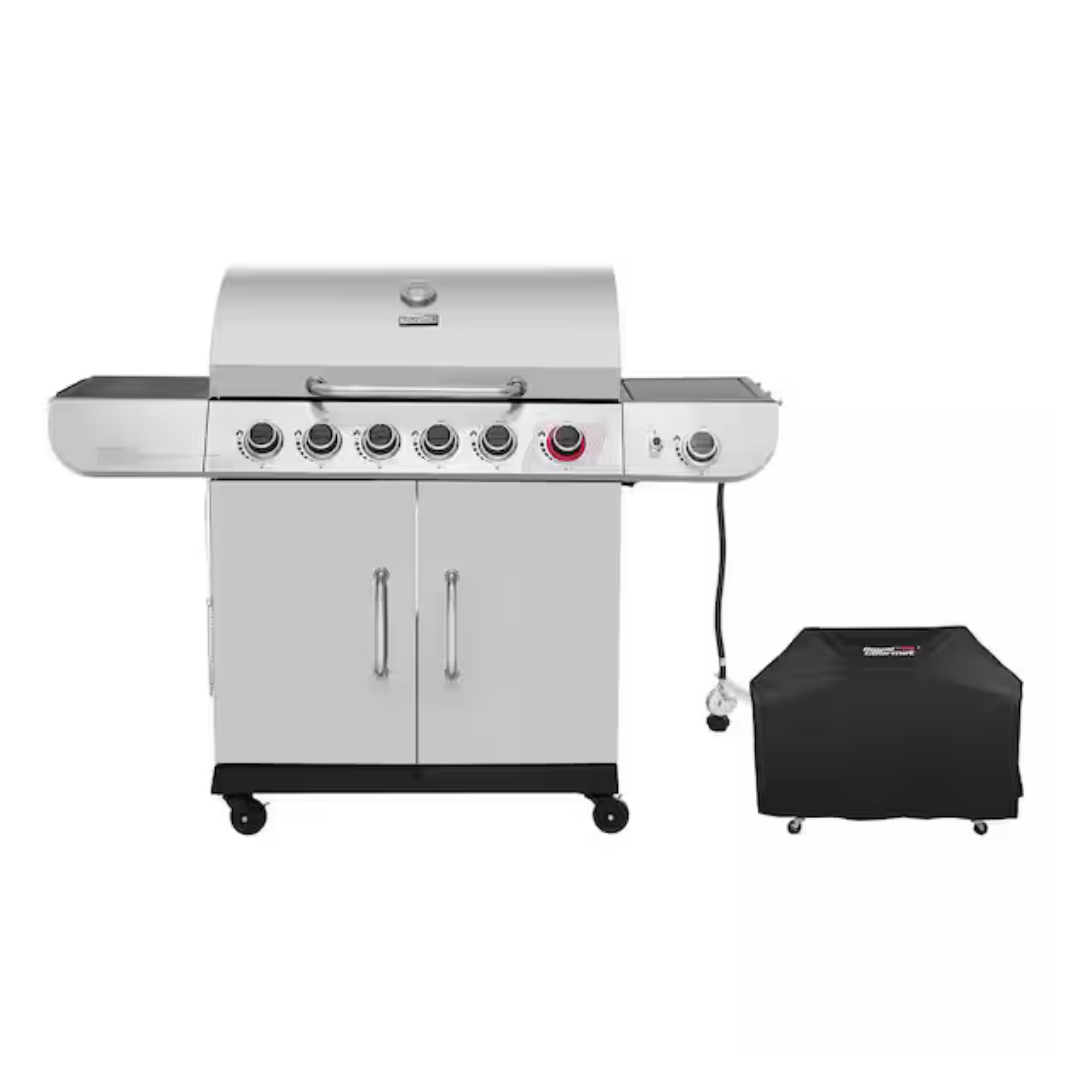 Royal Gourmet 6 BBQ Liquid Propane Gas Grill W/Protected Cover